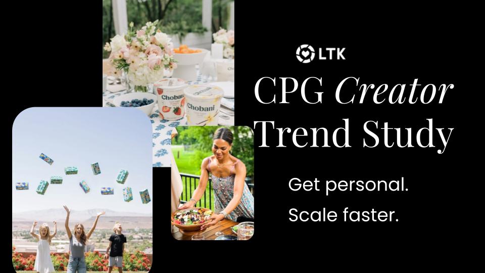 CPG Brands Creator Trend Study with LTK